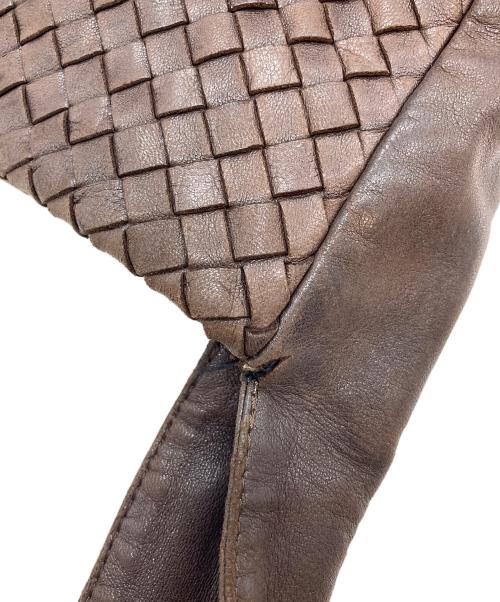 BOTTEGA VENETA（ボッテガベネタ）BOTTEGA VENETA (ボッテガベネタ) イントレチャート ワンショルダーバッグ ブラウンの古着・服飾アイテム