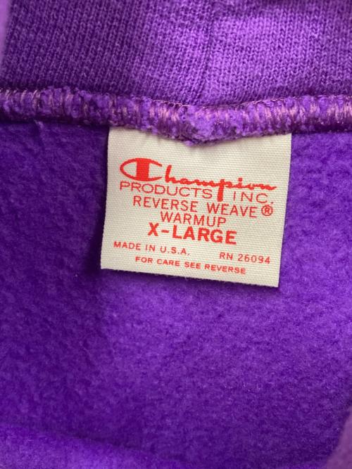 Champion（チャンピオン）Champion (チャンピオン) リバースウィーブ(R) フーデッドスウェットシャツ パープル サイズ:SIZE XLの古着・服飾アイテム