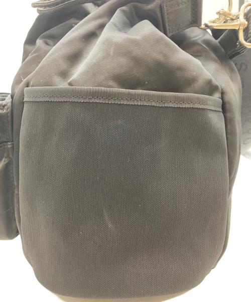 beautiful people（ビューティフルピープル）beautiful people (ビューティフルピープル) STUDIOUS (ステュディオス) 別注ナイロン巾着バッグ ブラックの古着・服飾アイテム