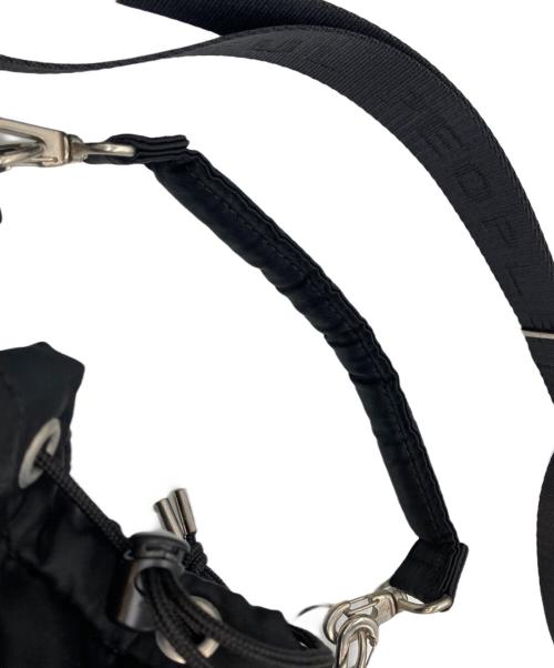 beautiful people（ビューティフルピープル）beautiful people (ビューティフルピープル) STUDIOUS (ステュディオス) 別注ナイロン巾着バッグ ブラックの古着・服飾アイテム