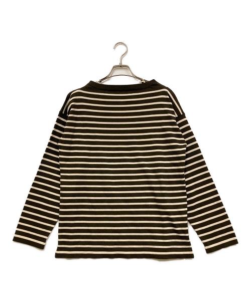 ANDERSEN-ANDERSEN（アンデルセン アンデルセン）Andersen-Andersen (アンデルセン アンデルセン) ボーダーニット カーキ サイズ:SIZE M 未使用品の古着・服飾アイテム