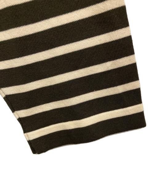ANDERSEN-ANDERSEN（アンデルセン アンデルセン）Andersen-Andersen (アンデルセン アンデルセン) ボーダーニット カーキ サイズ:SIZE M 未使用品の古着・服飾アイテム