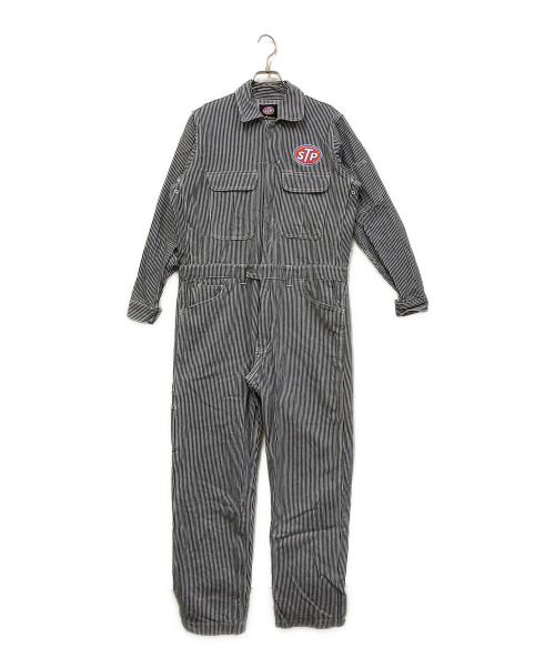 STP（エスティーピー）STP (エスティーピー) COVERALL HICKORY ネイビー サイズ:SIZE Mの古着・服飾アイテム