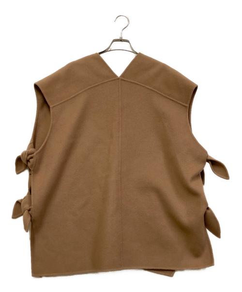 Heve（ヘイヴ）Heve (ヘイヴ) リボンウールリバージレ ベージュ サイズ:SIZE Freeの古着・服飾アイテム