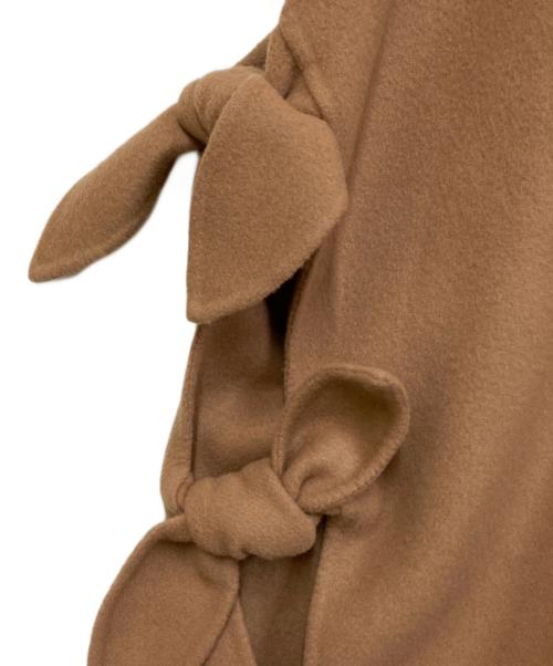 Heve（ヘイヴ）Heve (ヘイヴ) リボンウールリバージレ ベージュ サイズ:SIZE Freeの古着・服飾アイテム