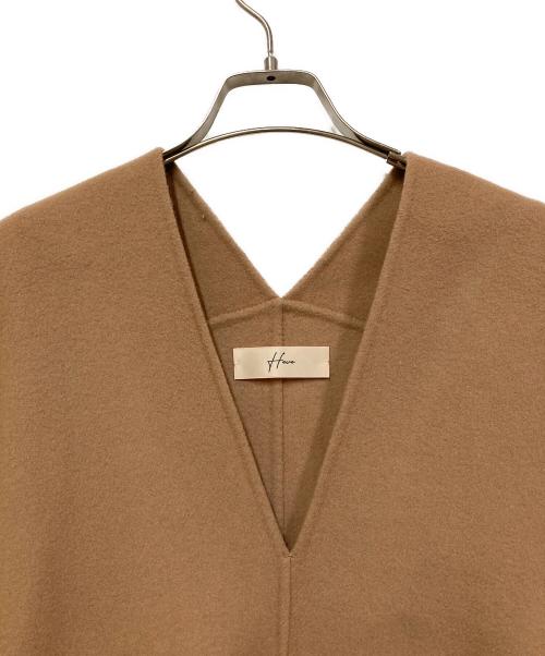 Heve（ヘイヴ）Heve (ヘイヴ) リボンウールリバージレ ベージュ サイズ:SIZE Freeの古着・服飾アイテム