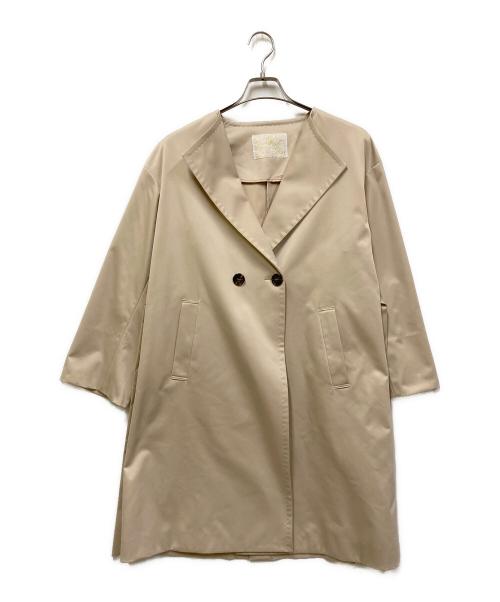 GRACE CLASS（グレースクラス）GRACE CLASS (グレースクラス) ノーカラートレンチコート ベージュ サイズ:SIZE 36の古着・服飾アイテム