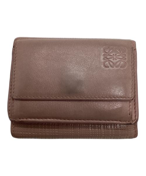 LOEWE（ロエベ）LOEWE (ロエベ) 3つ折り財布 ベージュ サイズ:表記なしの古着・服飾アイテム