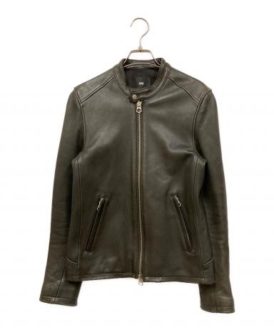 HARE グレー シングルライダースジャケット レザーWライダース(HARE)（ライダースジャケット）｜HARE（ハレ）の