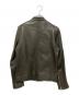 HARE (ハレ) ラムレザーシングルライダースジャケット ブラック サイズ:SIZE S：3500円