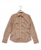 BURBERRY BLUE LABELバーバリーロンドンブルーレーベル）の古着「チェックシャツ」｜ピンク