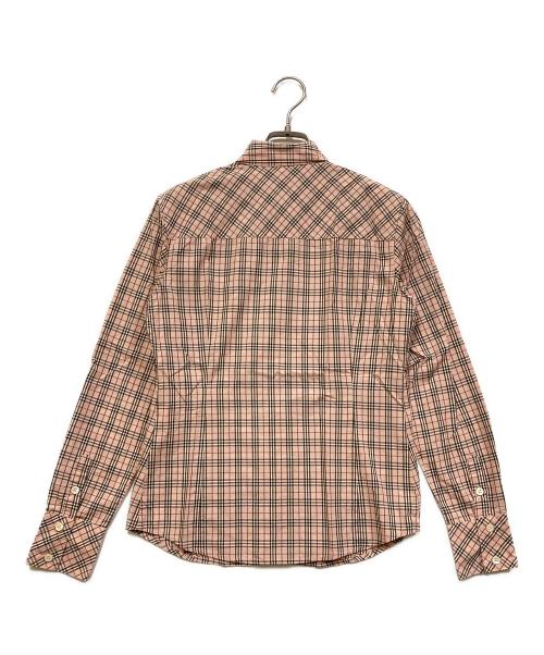 BURBERRY BLUE LABEL（バーバリーロンドンブルーレーベル）BURBERRY BLUE LABEL (バーバリーロンドンブルーレーベル) チェックシャツ ピンク サイズ:SIZE 38の古着・服飾アイテム