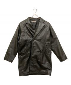 中古・古着通販】BALLY (バリー) レザーコート ブラック サイズ:SIZE