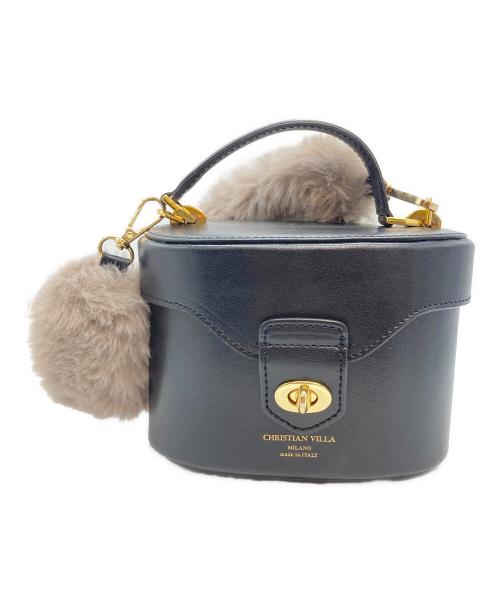 CHRISTIAN VILLA（クリスチャンヴィラ）CHRISTIAN VILLA (クリスチャンヴィラ) ハンドバッグ ブラックの古着・服飾アイテム