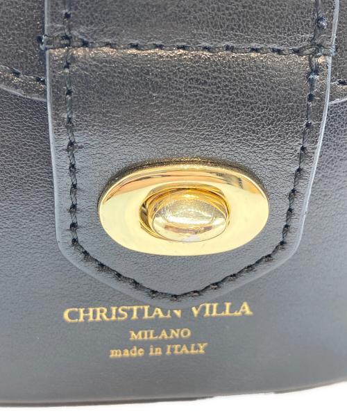 CHRISTIAN VILLA（クリスチャンヴィラ）CHRISTIAN VILLA (クリスチャンヴィラ) ハンドバッグ ブラックの古着・服飾アイテム