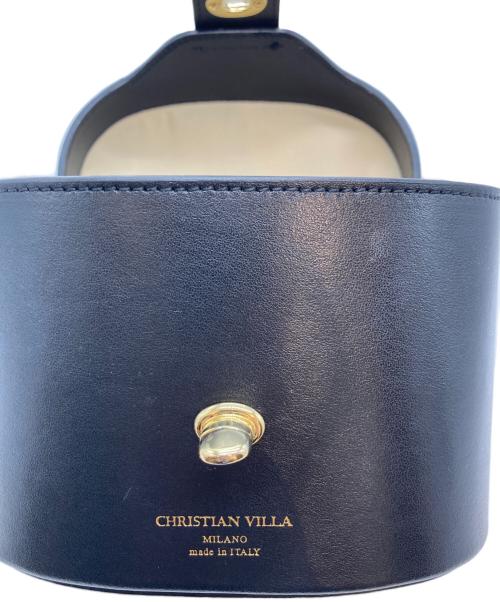 CHRISTIAN VILLA（クリスチャンヴィラ）CHRISTIAN VILLA (クリスチャンヴィラ) ハンドバッグ ブラックの古着・服飾アイテム