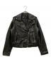ZARA（ザラ）の古着「ダブルライダースジャケット」｜ブラック