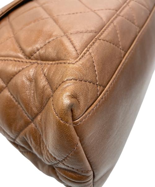 CHANEL（シャネル）CHANEL (シャネル) マトラッセキャビアスキンショルダーバッグ ブラウンの古着・服飾アイテム