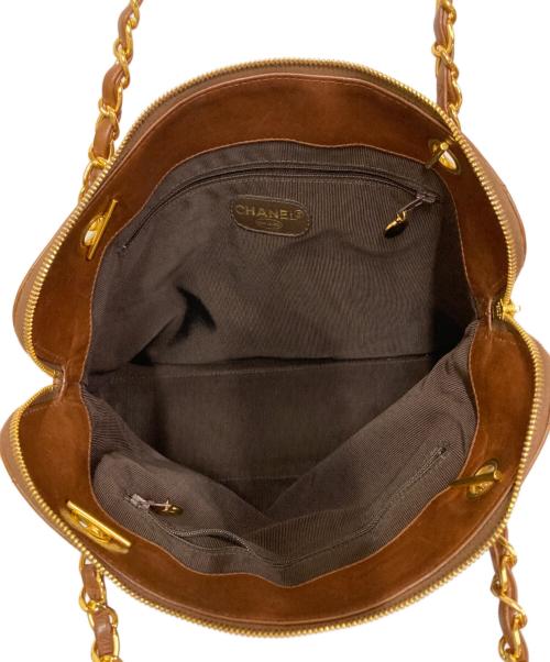 CHANEL（シャネル）CHANEL (シャネル) マトラッセキャビアスキンショルダーバッグ ブラウンの古着・服飾アイテム