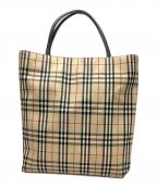 BURBERRY LONDONバーバリーロンドン）の古着「ノバチェックハンドバッグ」｜ベージュ