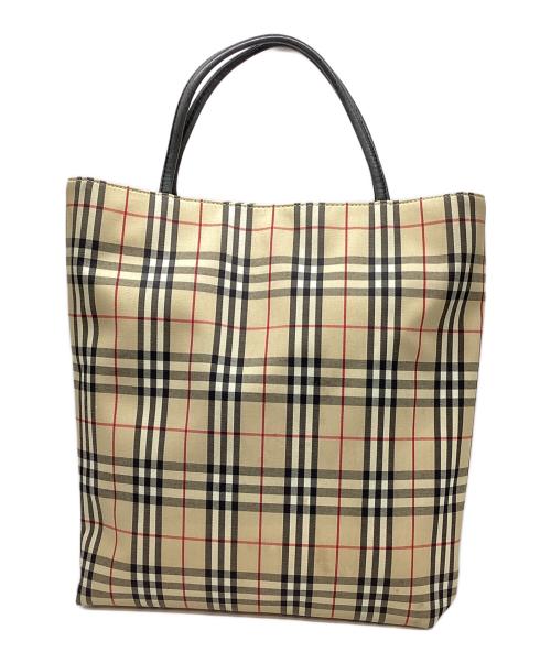 BURBERRY LONDON（バーバリーロンドン）BURBERRY LONDON (バーバリーロンドン) ノバチェックハンドバッグ ベージュの古着・服飾アイテム