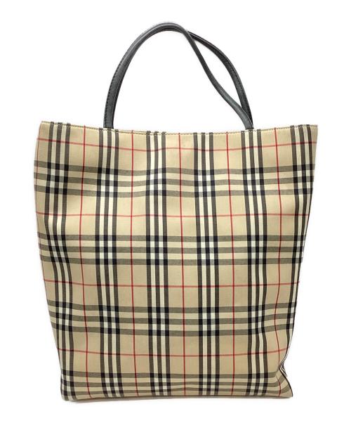 BURBERRY LONDON（バーバリーロンドン）BURBERRY LONDON (バーバリーロンドン) ノバチェックハンドバッグ ベージュの古着・服飾アイテム