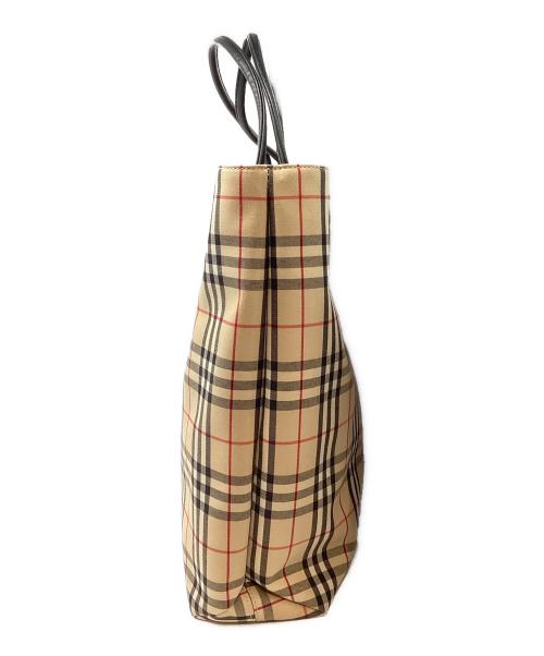 BURBERRY LONDON（バーバリーロンドン）BURBERRY LONDON (バーバリーロンドン) ノバチェックハンドバッグ ベージュの古着・服飾アイテム