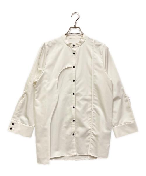 UNITED ARROWS TOKYO（ユナイテッドアローズトウキョウ）UNITED ARROWS TOKYO (ユナイテッドアローズトウキョウ) ウェーブレイヤーシャツ ホワイト サイズ:FREEの古着・服飾アイテム