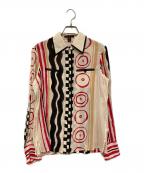 LOUIS VUITTONルイ ヴィトン）の古着「総柄シルクシャツ」｜ホワイト