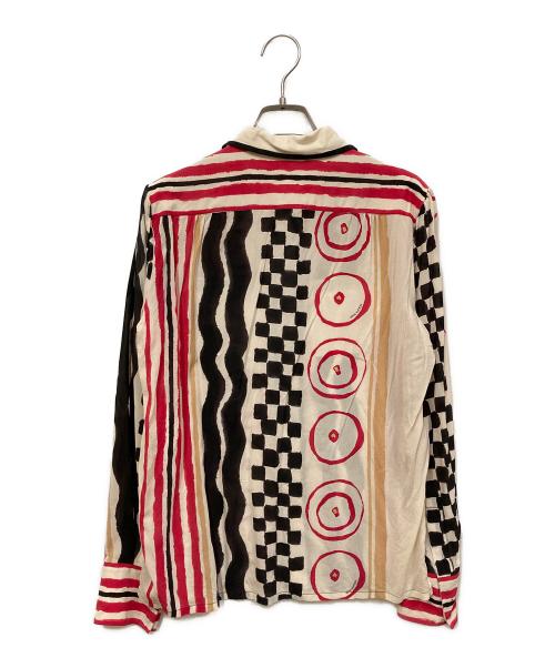 LOUIS VUITTON（ルイ ヴィトン）LOUIS VUITTON (ルイ ヴィトン) 総柄シルクシャツ ホワイト サイズ:SIZE 38の古着・服飾アイテム