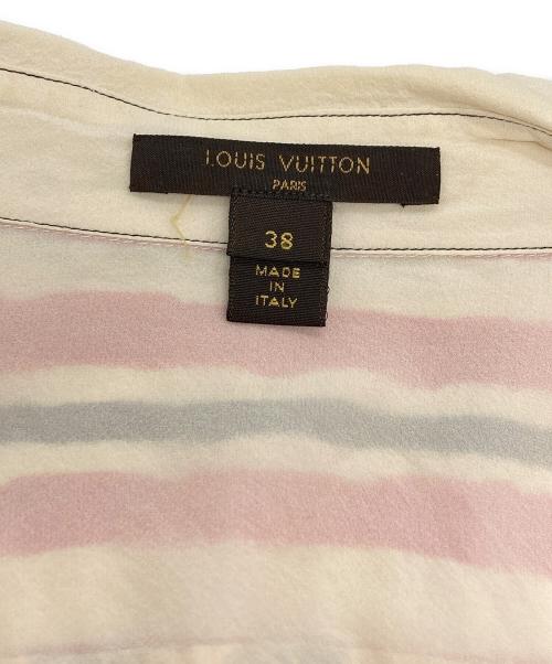LOUIS VUITTON（ルイ ヴィトン）LOUIS VUITTON (ルイ ヴィトン) 総柄シルクシャツ ホワイト サイズ:SIZE 38の古着・服飾アイテム