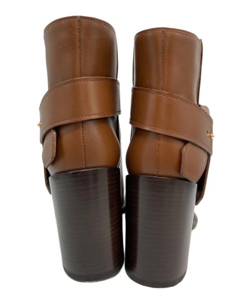 LOUIS VUITTON（ルイ ヴィトン）LOUIS VUITTON (ルイ ヴィトン) バックルロゴブーツ ブラウン サイズ:SIZE 361/2の古着・服飾アイテム