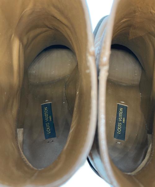 LOUIS VUITTON（ルイ ヴィトン）LOUIS VUITTON (ルイ ヴィトン) バックルロゴブーツ ブラウン サイズ:SIZE 361/2の古着・服飾アイテム