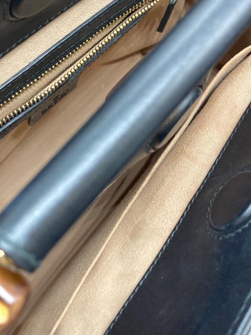 GUCCI（グッチ）GUCCI (グッチ) ニムフェア2WAYショルダーバッグ ネイビー サイズ:表記なしの古着・服飾アイテム