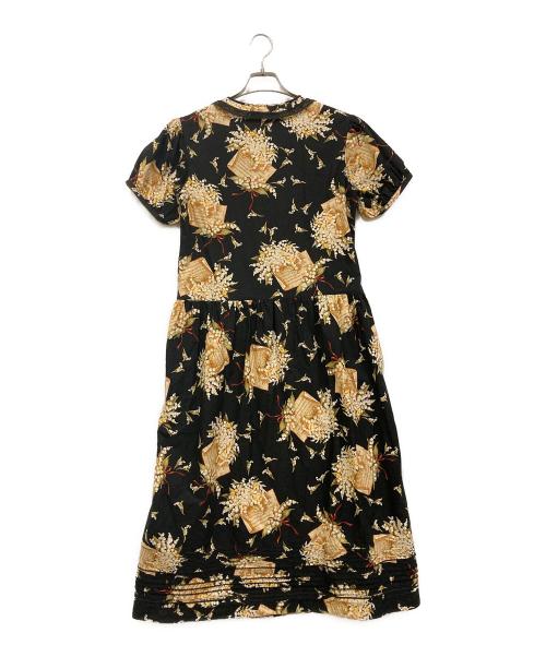 PINK HOUSE（ピンクハウス）PINK HOUSE (ピンクハウス) 花柄 ロングワンピース ブラック サイズ:-の古着・服飾アイテム