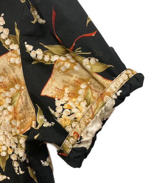 PINK HOUSE（ピンクハウス）PINK HOUSE (ピンクハウス) 花柄 ロングワンピース ブラック サイズ:-の古着・服飾アイテム