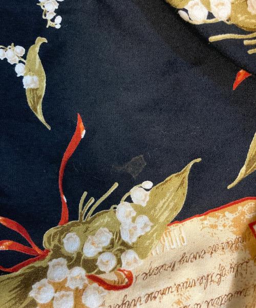 PINK HOUSE（ピンクハウス）PINK HOUSE (ピンクハウス) 花柄 ロングワンピース ブラック サイズ:-の古着・服飾アイテム