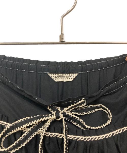 KANEKO ISAO（カネコ イサオ）KANEKO ISAO (カネコ イサオ) フリルティアードスカート ブラック サイズ:-の古着・服飾アイテム