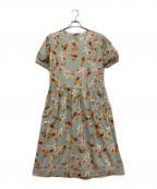 WONDEFUL WORLDワンダフルワールド）の古着「金魚柄ワンピース」｜スカイブルー