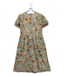 WONDEFUL WORLD（ワンダフルワールド）の古着「金魚柄ワンピース」｜スカイブルー