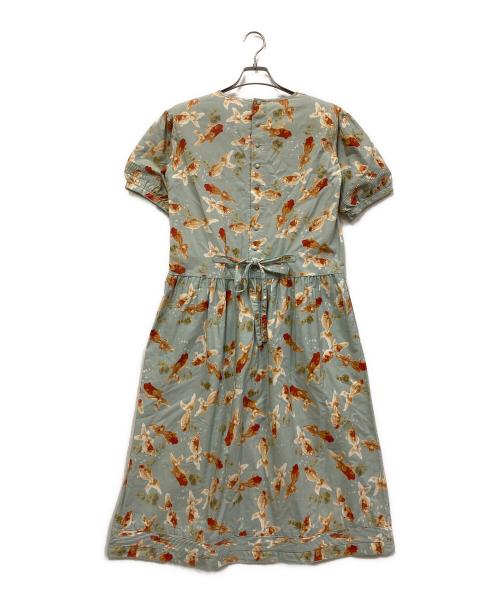 WONDEFUL WORLD（ワンダフルワールド）WONDEFUL WORLD (ワンダフルワールド) 金魚柄ワンピース スカイブルー サイズ:-の古着・服飾アイテム