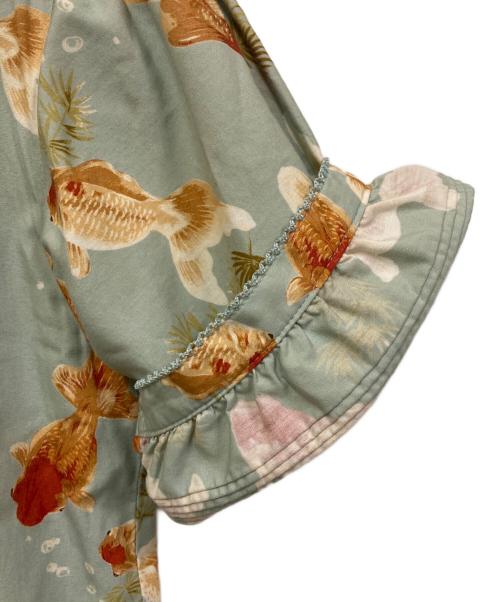 WONDEFUL WORLD（ワンダフルワールド）WONDEFUL WORLD (ワンダフルワールド) 金魚柄ワンピース スカイブルー サイズ:-の古着・服飾アイテム