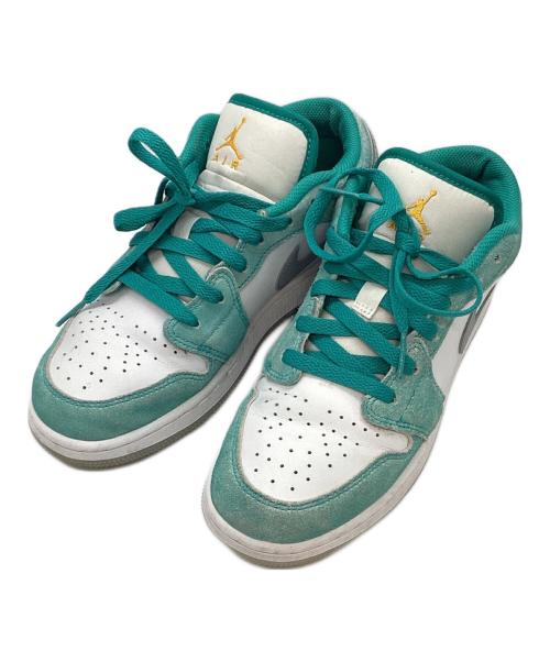 NIKE（ナイキ）NIKE (ナイキ) Air Jordan 1 Low ホワイト×グリーン サイズ:23.5cmの古着・服飾アイテム