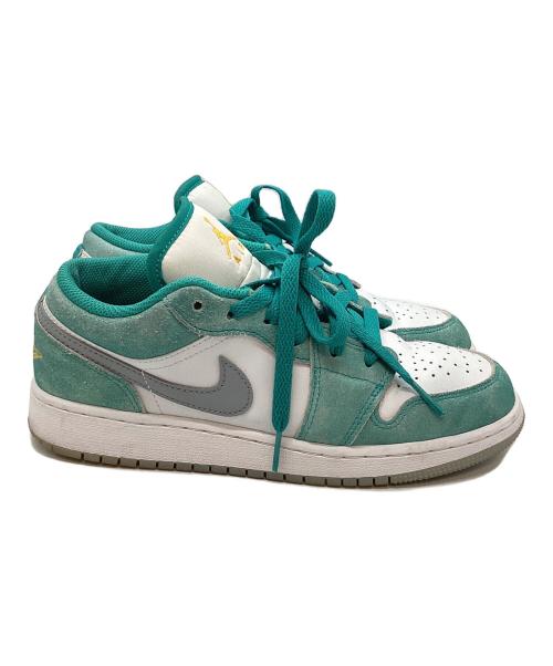 NIKE（ナイキ）NIKE (ナイキ) Air Jordan 1 Low ホワイト×グリーン サイズ:23.5cmの古着・服飾アイテム