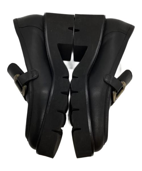 MACKINTOSH PHILOSOPHY（マッキントッシュ フィロソフィー）MACKINTOSH PHILOSOPHY (マッキントッシュ フィロソフィー) メタルモチーフ厚底ローファー ブラック サイズ:23.5cmの古着・服飾アイテム