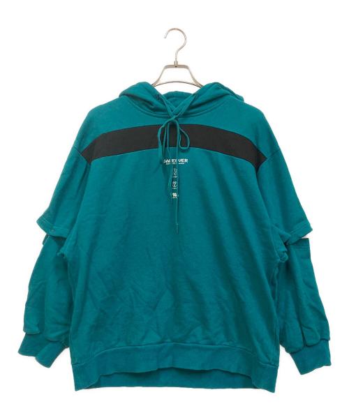 SHAREEF（シャリーフ）SHAREEF (シャリーフ) SWITCHING BIG HOODIE グリーン サイズ:SIZE 1の古着・服飾アイテム