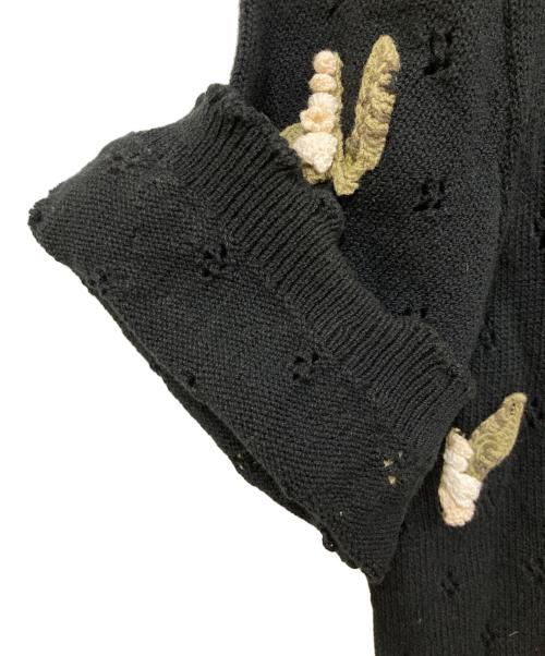 KANEKO ISAO（カネコ イサオ）KANEKO ISAO (カネコ イサオ) 半袖カーディガン ブラック サイズ:表記無しの古着・服飾アイテム