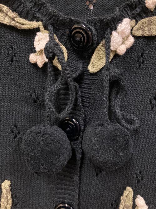 KANEKO ISAO（カネコ イサオ）KANEKO ISAO (カネコ イサオ) 半袖カーディガン ブラック サイズ:表記無しの古着・服飾アイテム