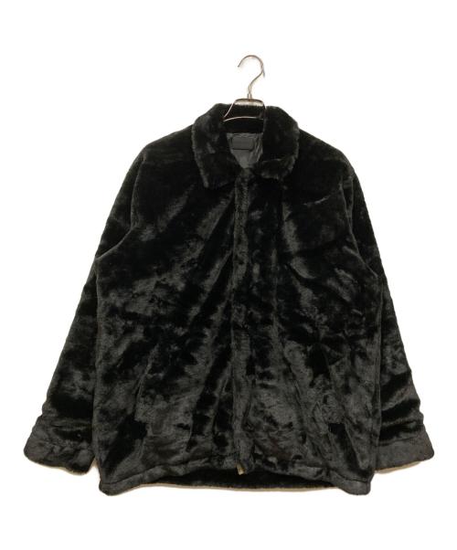 DANKE SCHON（ダンケ シェーン）Danke schon (ダンケ シェーン) ECO FUR COACH JACKET ブラック サイズ:SIZE Lの古着・服飾アイテム