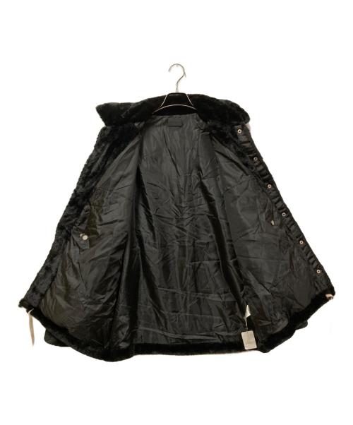 DANKE SCHON（ダンケ シェーン）Danke schon (ダンケ シェーン) ECO FUR COACH JACKET ブラック サイズ:SIZE Lの古着・服飾アイテム
